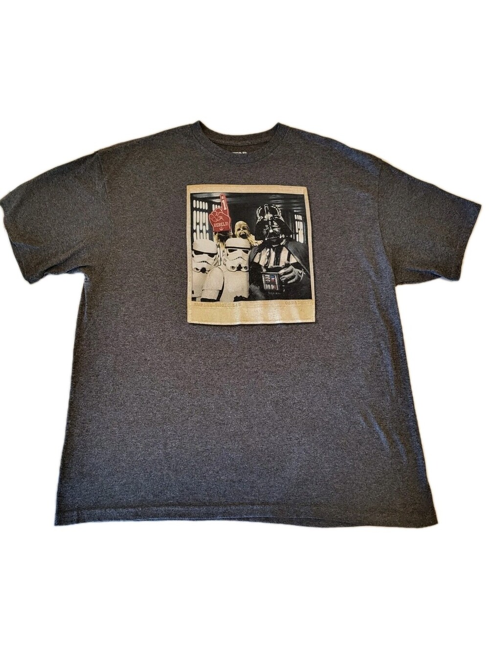 Star Wars Men's Sz 2XL Empire Photo Lab Heather Grey T-Shirt Chewie Rebels #1